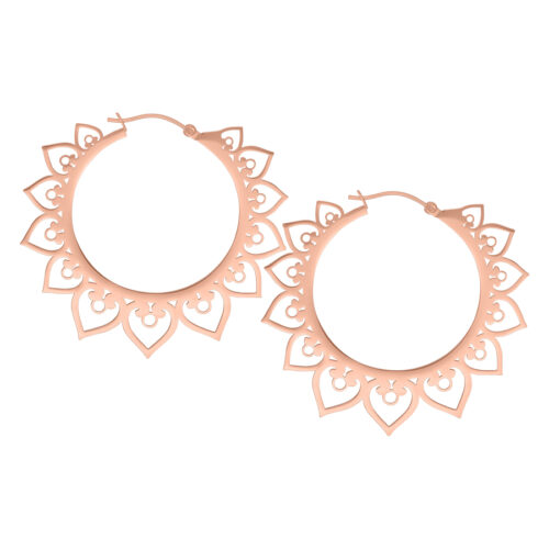 Hearts Hoops - Rosegold