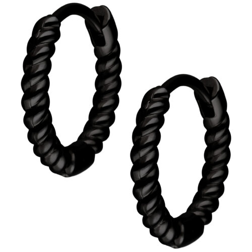 Twisted Little Hoops Pairs 10 mm