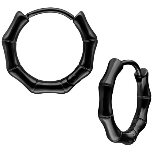 Little Basic Bamboo Hoops Pairs 10 mm