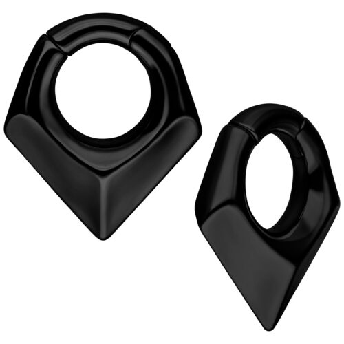Triangle Ear Weights - Black Metal