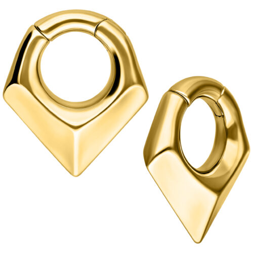 Triangle Ear Weights - Golden Metal