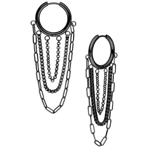 Multilayer Chain Hoops Pair