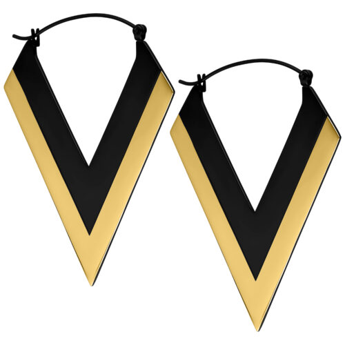 Verena Venus -  V Hoops incl. Packaging - Gold/Schwarz