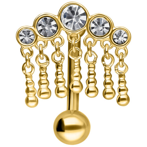 5 Dangling Crystals Micro Bananabell