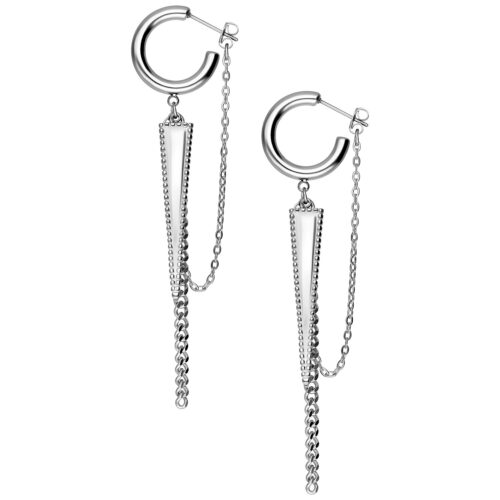 Little rockin´Triangle Earstuds - Silvercoloured Metal