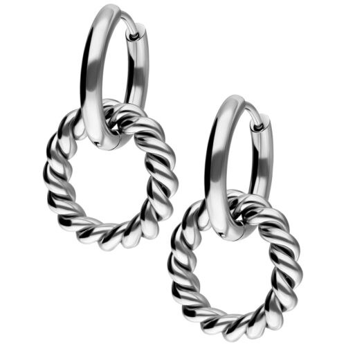 Twisted Circle Hoops