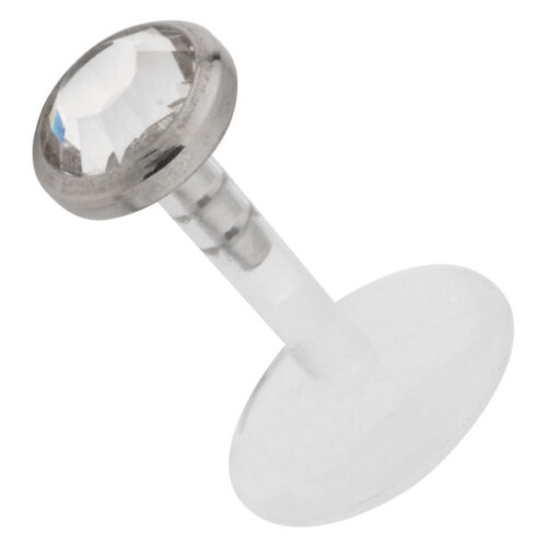 Jewelled Disc Micro Labret Stud<!--6357dacd3f04b-->