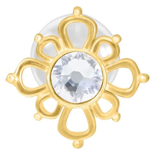 Oriental Sun Push-Fit Labret Stud<!--6357da9597041--> - Golden Metal