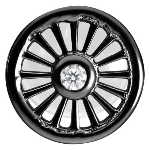 Suncircle Push-Fit Labret Stud<!--6357da57ee324--> - Black Metal