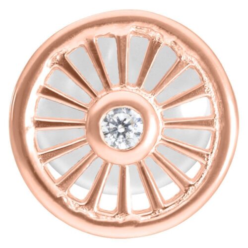 Suncircle Push-Fit Labret Stud<!--6357da57ee324--> - Rosegold