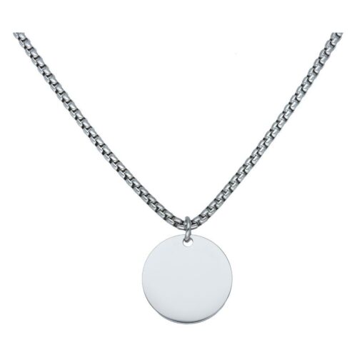 Engravable Basic Necklace<!--6357da05eab46--> - Silvercoloured Metal