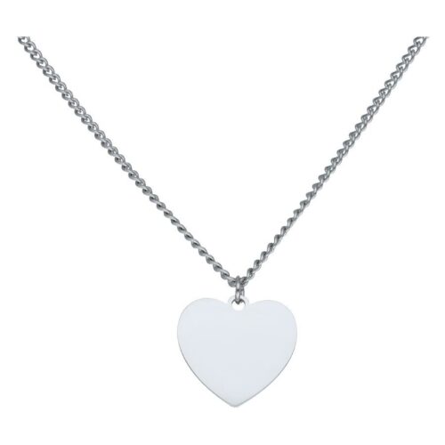 Engravable Basic Necklace - Silvercoloured Metal