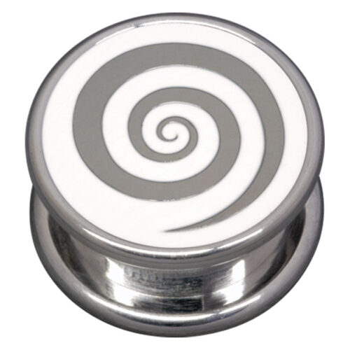 White Spiral Impression  Cannister Plug