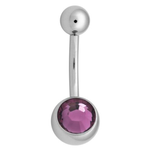 316L Stainless Steel Jewelled Belly Bar<!--63b55aeeec2f3-->