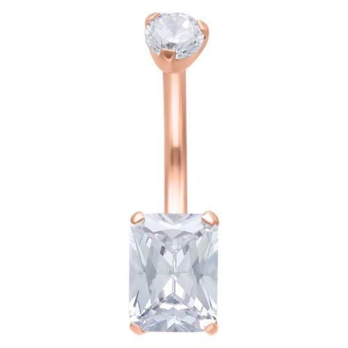 Square Crystal Bananabell - Rosegold
