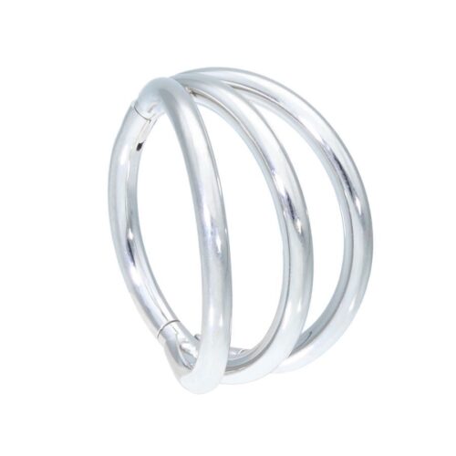 Triple Silver Hoops Clicker <!--636e792fee480-->