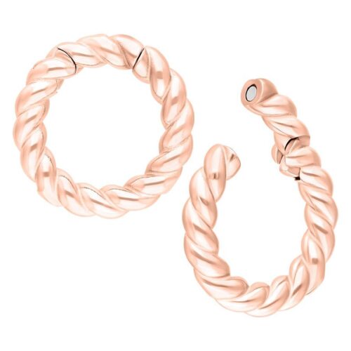 Braided Rope Ohrgewichte - Rosegold