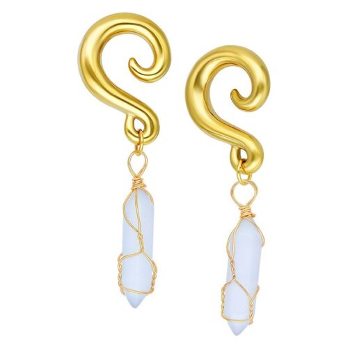 Opilate Stone Dangle Ohrgewichte