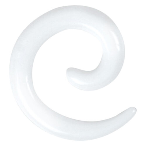 White Acrylic Spiral<!--6357e3aaa9d8d-->