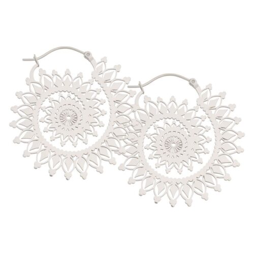 Silver Statement Earrings Nautilus Design<!--6357da8f27b6b-->