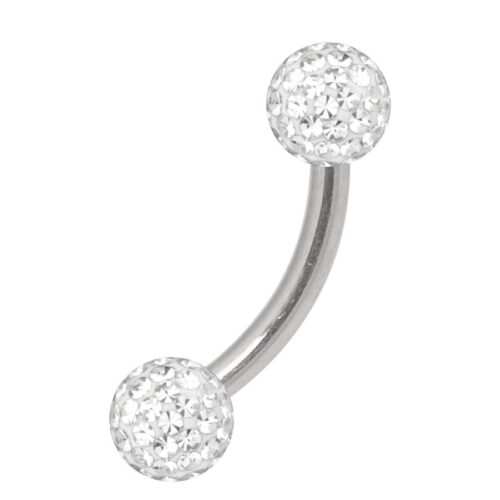 Multi Jewelled Titanium Curved Barbell<!--6357d8306383c-->