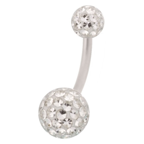 Sealed Multi Jewelled 5/8 crystal Ball Belly Bar<!--6357d82a6d5d9-->