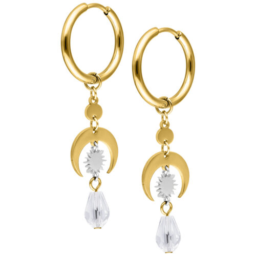 Celestial Light Hoops Pair