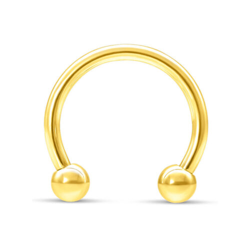 18k Gold Circular Barbell Septum Ring<!--63ac59f252cc9-->