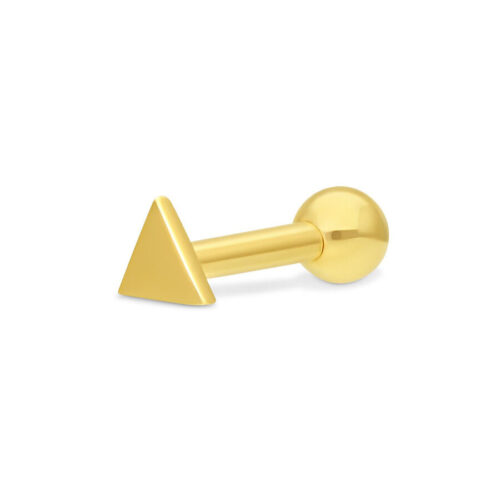 18k Gold Earbarbell Triangle<!--6357d5b54b72d--><!--636e78bd4cf57-->
