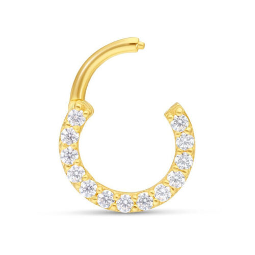18k Gold Pave Set Septum Ring<!--63ac511d2d219-->