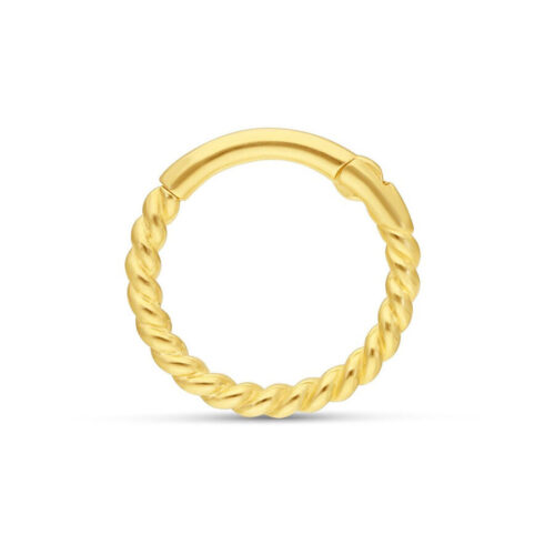 18k Gold Rope Clicker Ring<!--63ac587cbe812-->