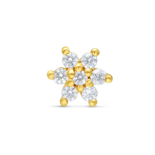 14K Gold Internally Flower Attachment