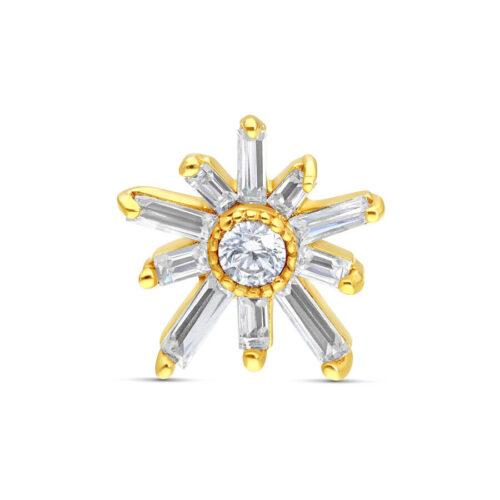 14K Gold Crystal Star Attachment