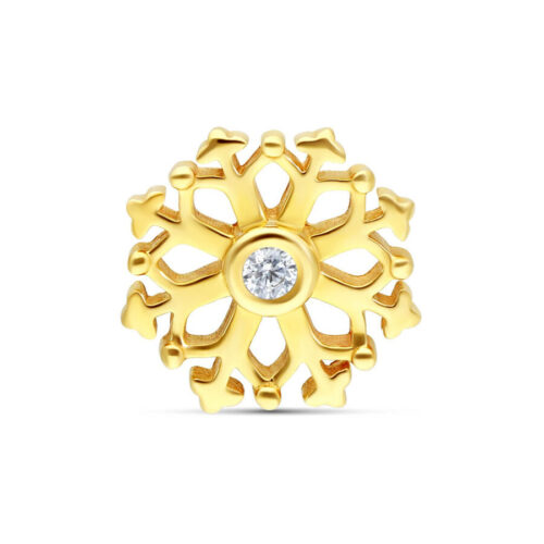 14K Gold Snow Flake Attachment