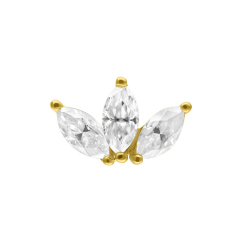 14K Gold Perfect Fit Lotusflower Attachment