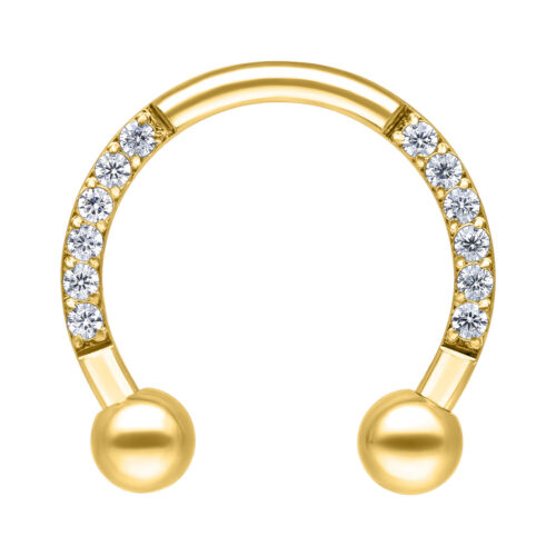 Crystal Circular Barbell