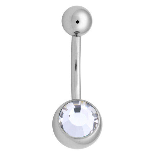 316L Stainless Steel Jewelled Belly Bar<!--63b55aeeec2f3-->