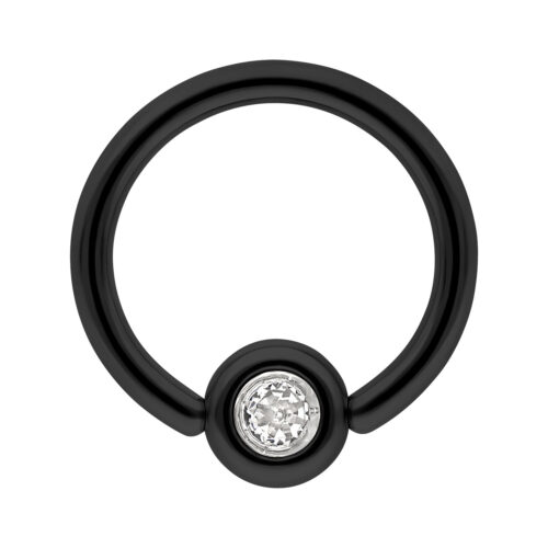 Medi Flat Back Jewelled Clip in Ring