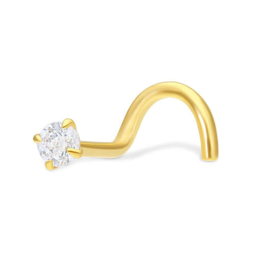 18k Gold Crystal Stone Nosestud<!--6357d5ae9678b--><!--636e78b85b265-->