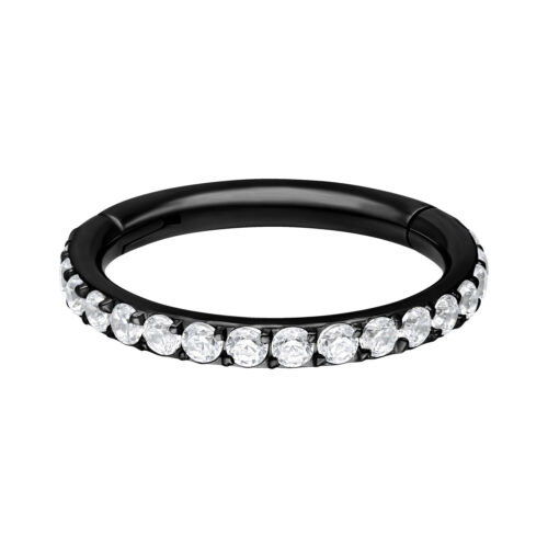 Silver Crystal Conch Ring