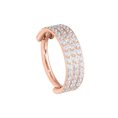 Triple Hooped Crystal Clicker<!--636e792e53d34-->