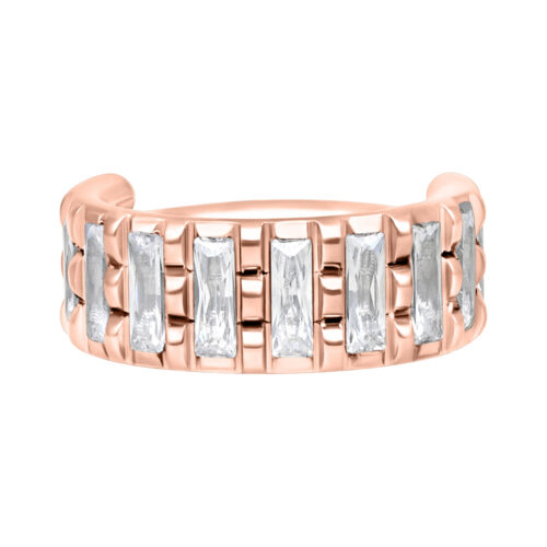 Baguette Crystal Clicker <!--636e79265844f--> - Rosegold