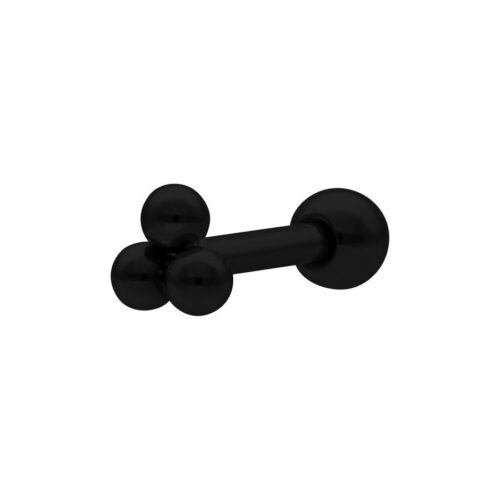 Basic Ball Closure Ring<!--6357dbb7eaace--><!--636e78cfe05a5--> - Black Metal