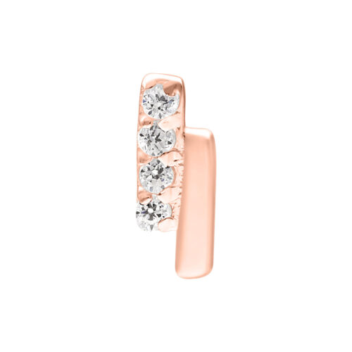 Push Fit Crystal Double Bar Attachment for Bioplast