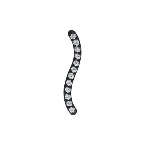 Push Fit Long Crystal Line Attachment for Bioplast - Black Metal