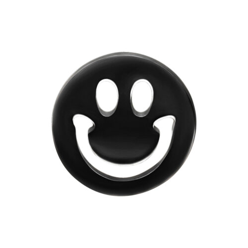 Push Fit Smiley Attachment for Bioplast - Black Metal