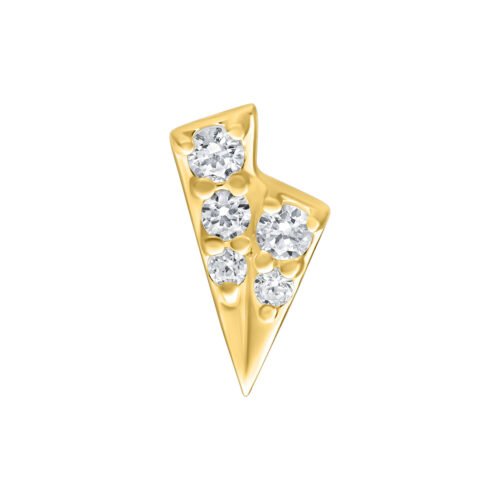 Push Fit Double Tricorne Attachment for Bioplast - Golden Metal