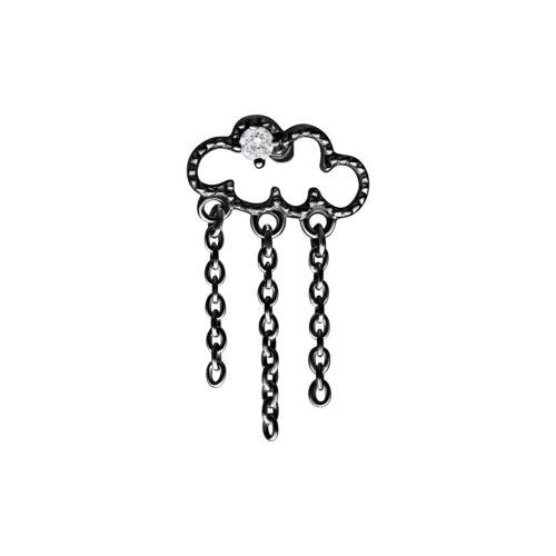 Push Fit Cloudy Attachment for Bioplast - Black Metal