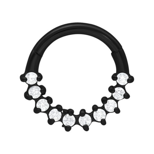 Glamorous Septum Clicker - Black Metal