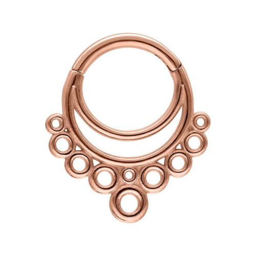 Stainless Steel Bubble Clicker Ring<!--6399e9aa2ef43--> - Rosegold